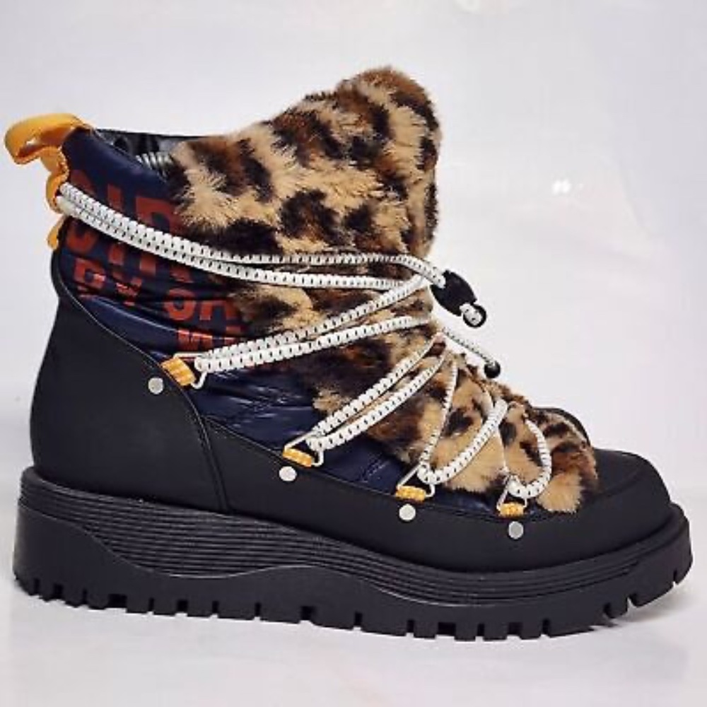 Circus by Sam Edelman Rex Navy / Leopard Bootie Boots
